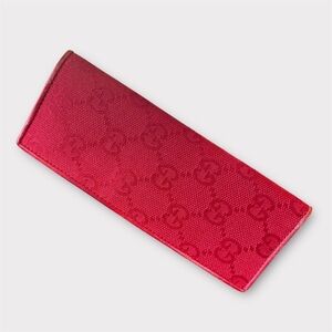 GUCCI Red GG Monogram Canvas Pen/Pencil Case Luxury Desk Accessory
Made in Italy